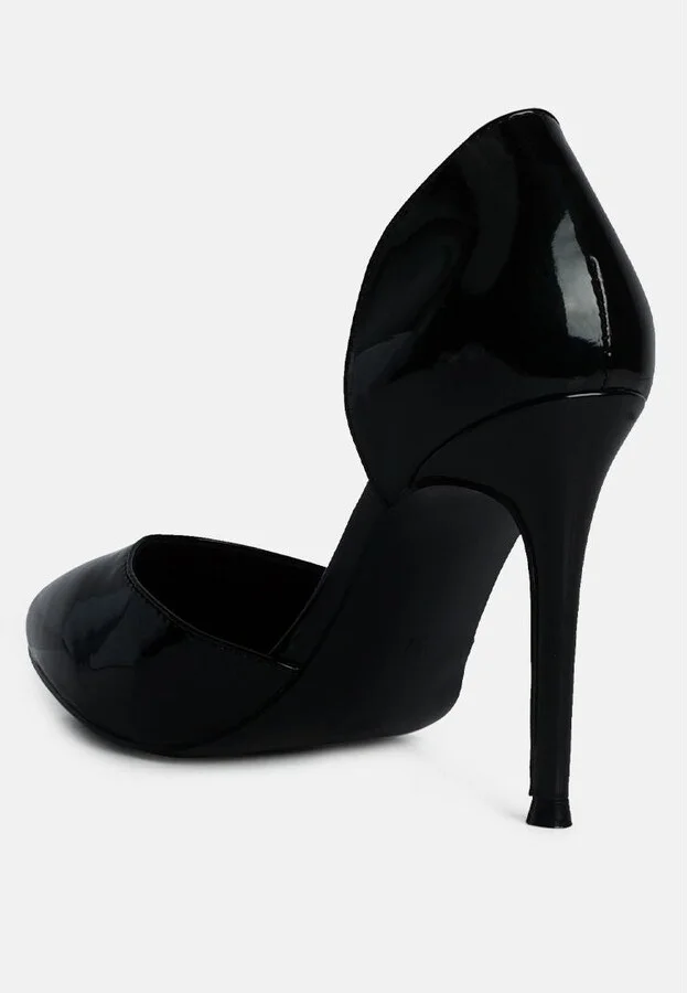 Candy Cane Patent Faux Leather High Heel Pumps - Image 3