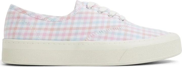 Candy CVO Check Print Canvas Sneaker - Image 2