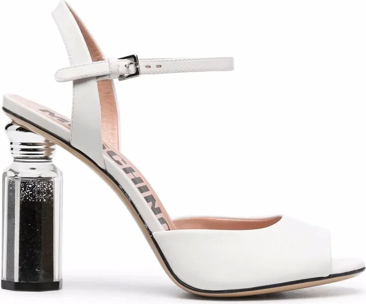 Canister Heel Leather Sandals