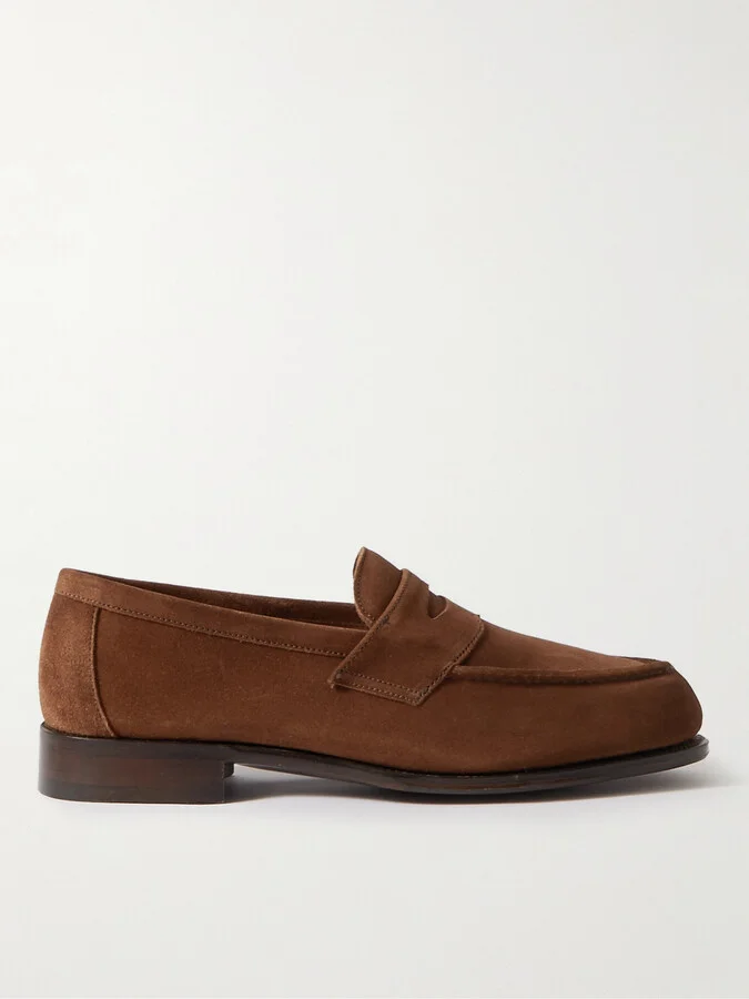 Cannes Suede Penny Loafers