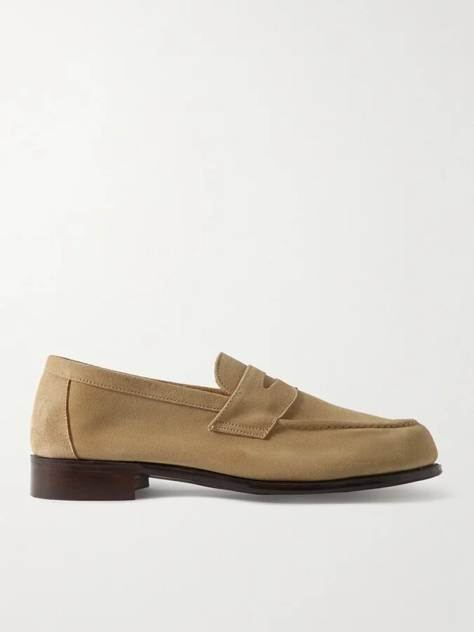Cannes Suede Penny Loafers