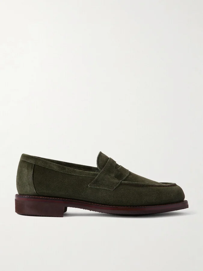 Cannes Suede Penny Loafers