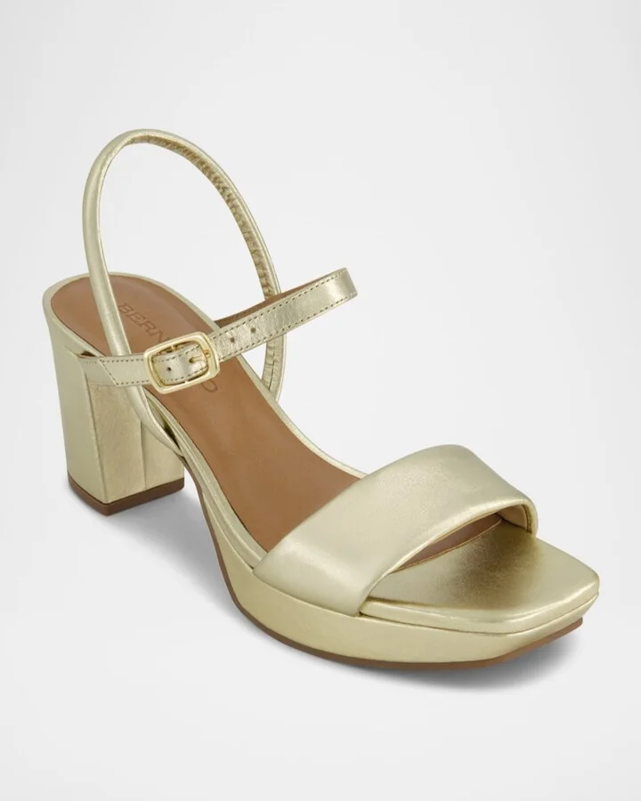 Canto Metallic Leather Platform Sandals - Image 2