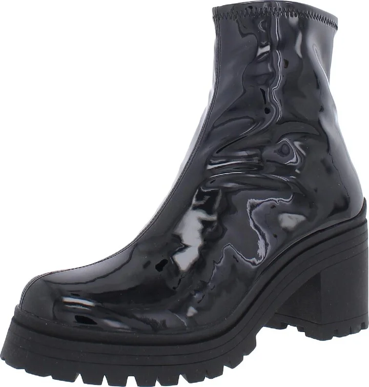Cantor Womens Padded Insole Man Made Ankle Boots