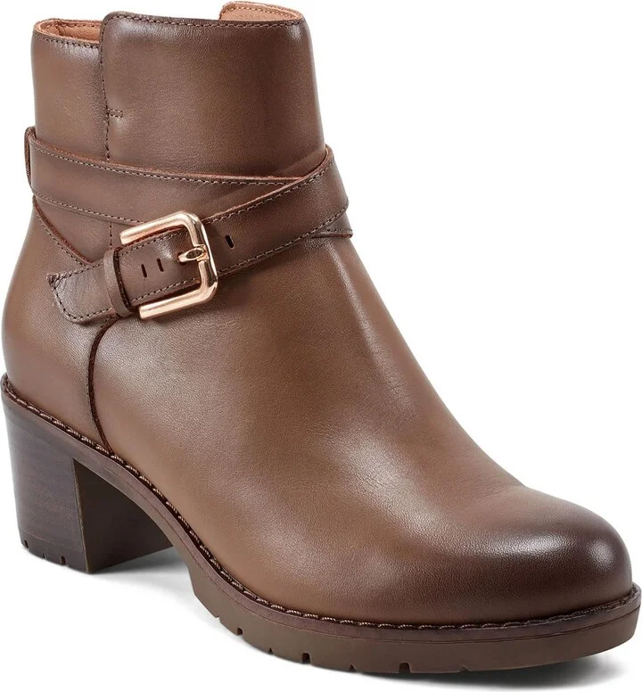 Cantrell Womens Block Heel Round Toe Ankle Boots