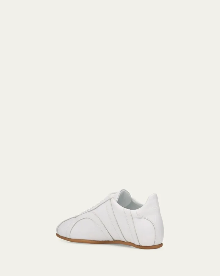 Canvas and Leather Low-Top Sneakers - Image 2
