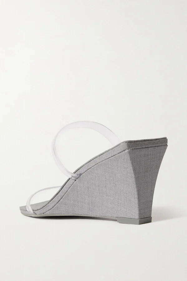 Canvas and PVC wedge sandals - Image 3