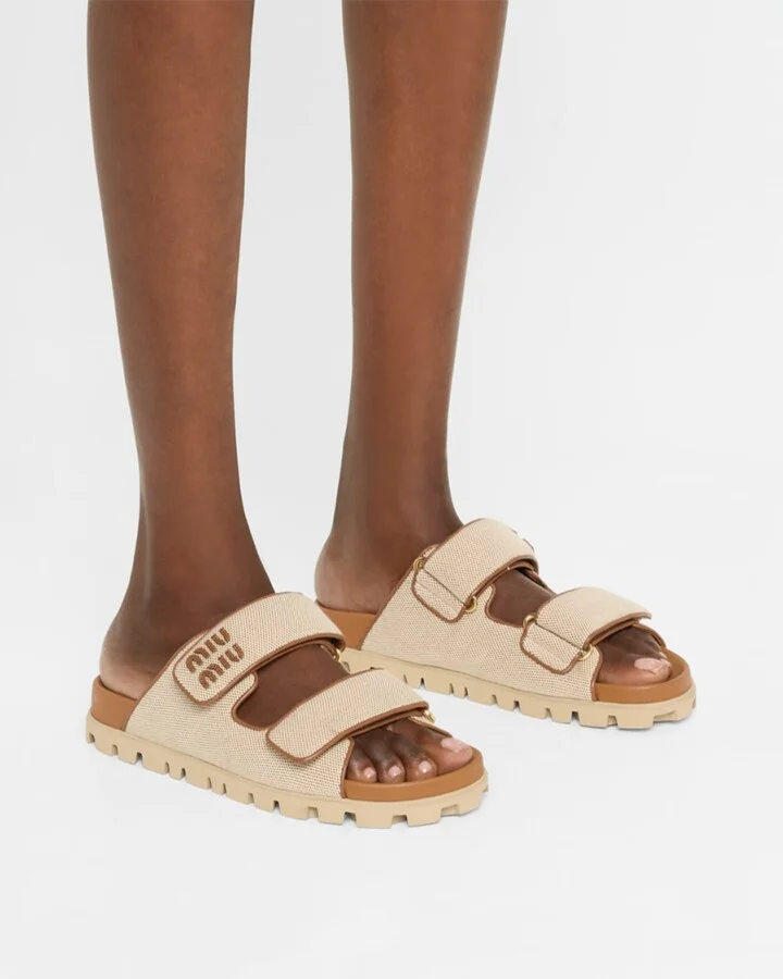 Canvas Dual-Grip Comfort Sandals - Image 3