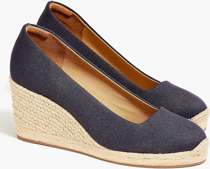 Canvas espadrille wedges - Image 2