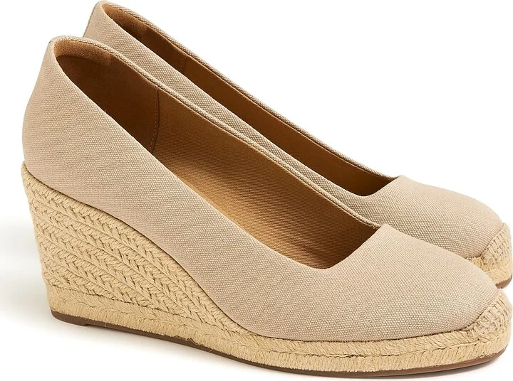 Canvas espadrille wedges