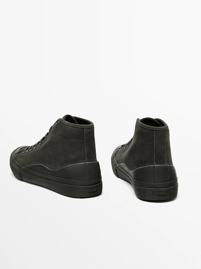 Canvas High-Top Trainers - Studio - Image 4