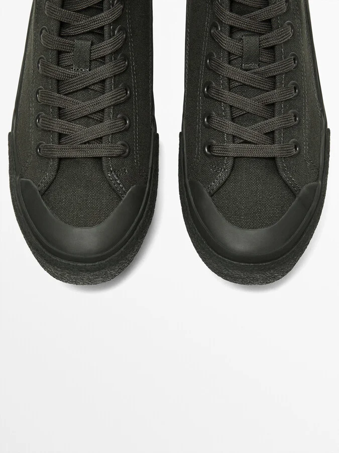Canvas High-Top Trainers - Studio - Image 5