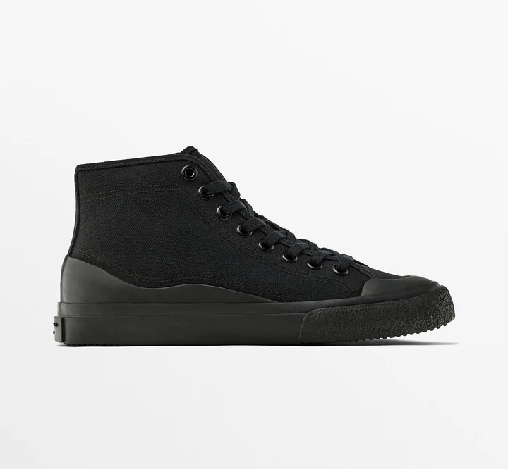 Canvas High-Top Trainers - Studio - Image 2