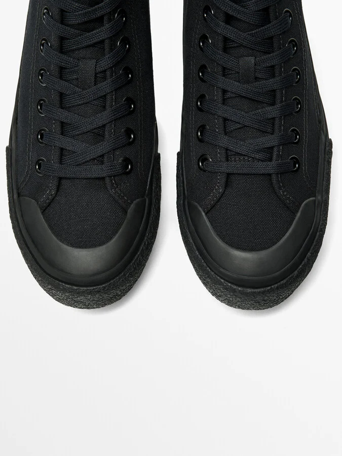 Canvas High-Top Trainers - Studio - Image 5