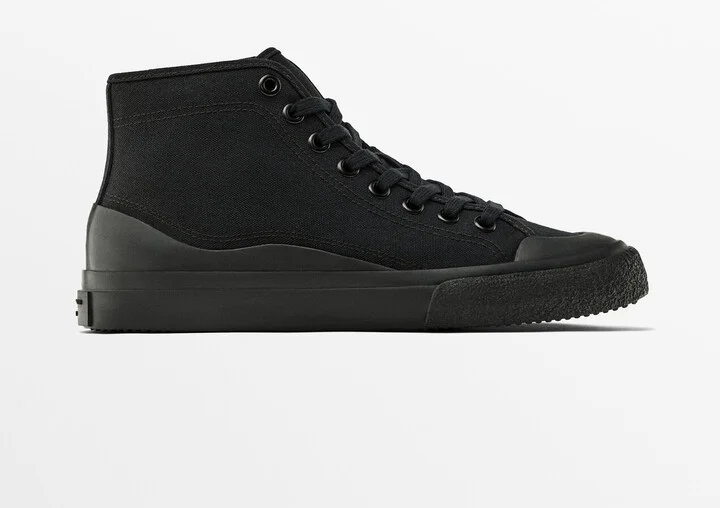 Canvas High-Top Trainers - Studio