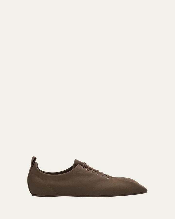 Canvas Lace-Up Sneakers