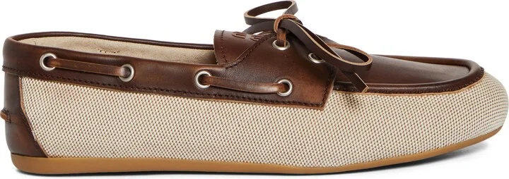 Canvas & Leather Boat Shoe - Image 3