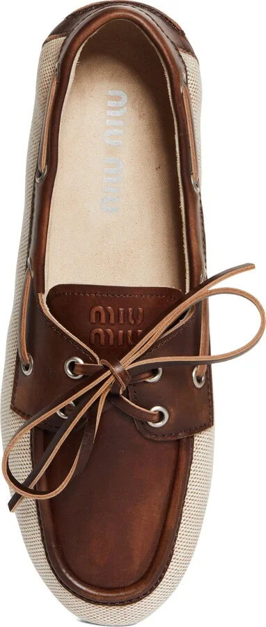 Canvas & Leather Boat Shoe - Image 5