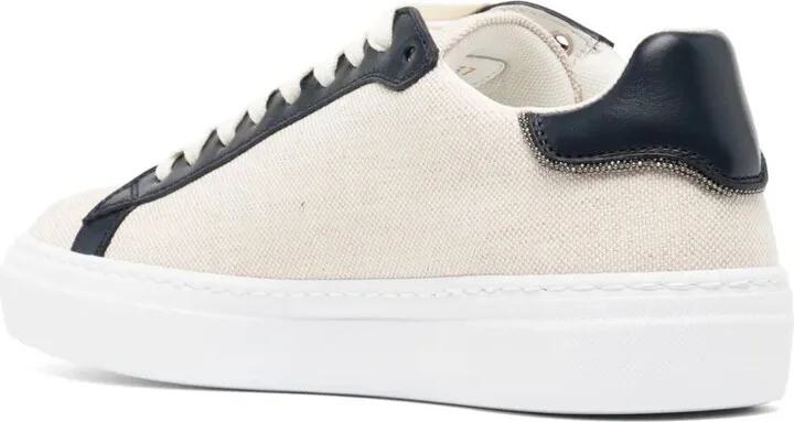Canvas Leather Sneakers - Image 3