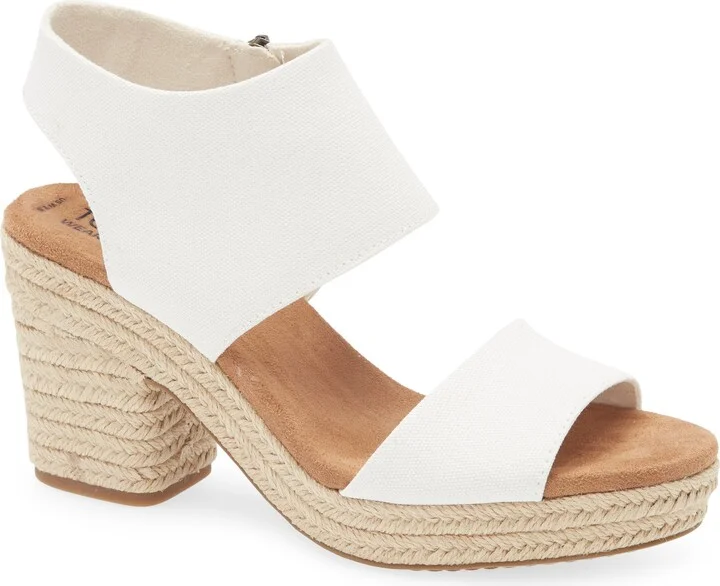 Canvas Platform Sandal