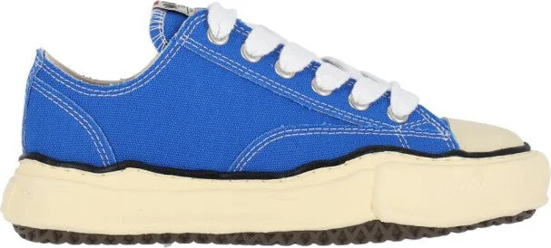 Canvas Sneakers With Textured Rubber Sole
