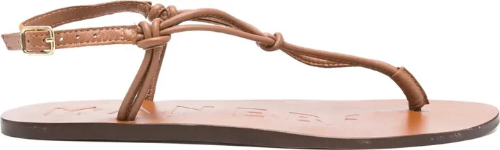 Canyon knotted leather thong sandals