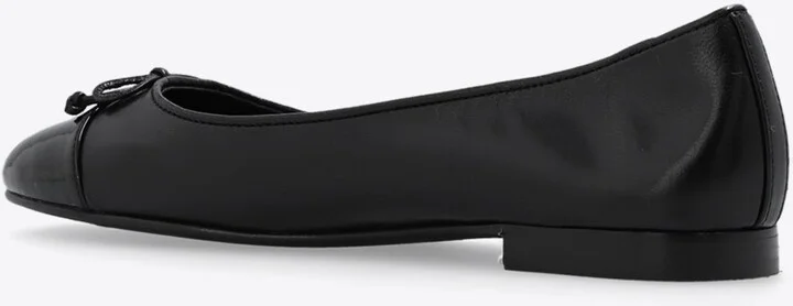 Cap-Toe Calf Leather Ballet Flats - Image 2