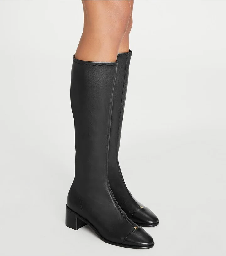 Cap Toe Knee High Boot - Image 2