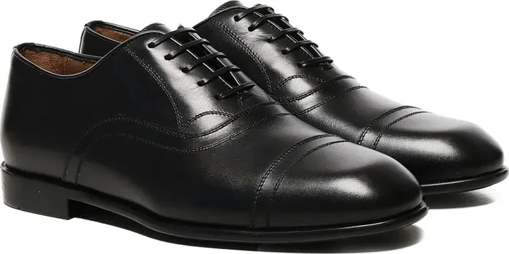 Cap-Toe Lace-Up Loafers - Image 2