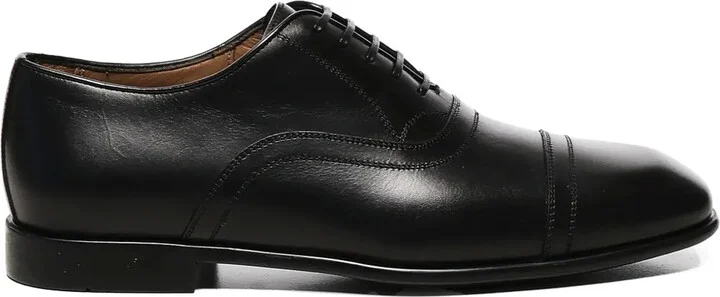 Cap-Toe Lace-Up Loafers