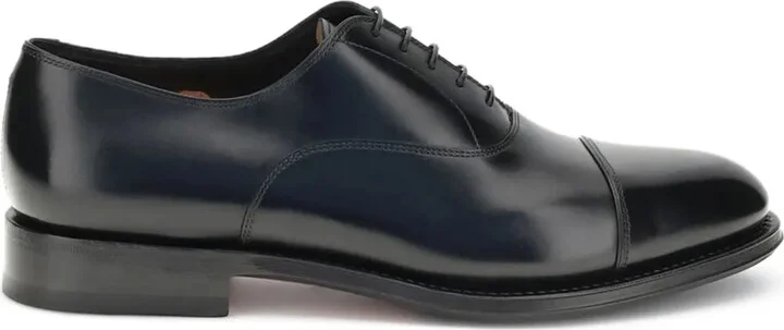 Cap-Toe Lace-Up Oxford Shoes