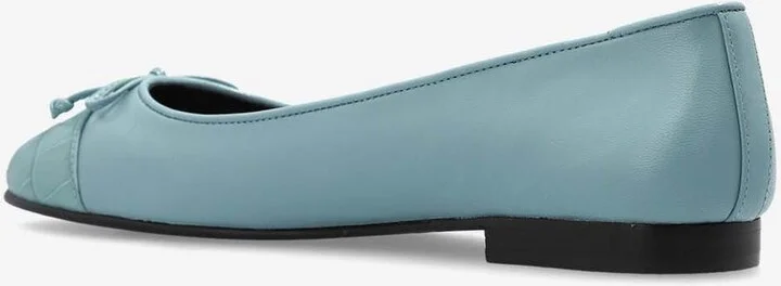 Cap-Toe Leather Ballet Flats - Image 2