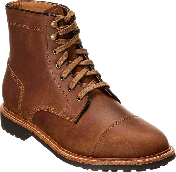 Cap Toe Leather Boot