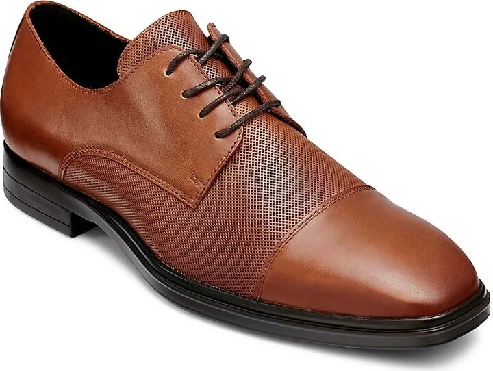 Cap Toe Leather Oxford Shoes - Image 2