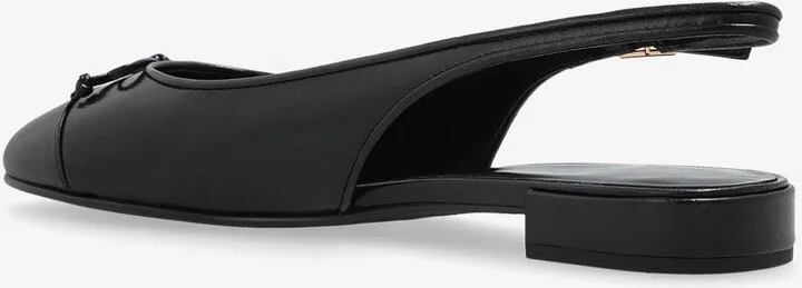 Cap-Toe Leather Slingback Flats - Image 2