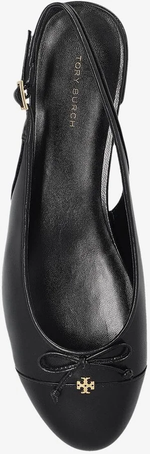 Cap-Toe Leather Slingback Flats - Image 3