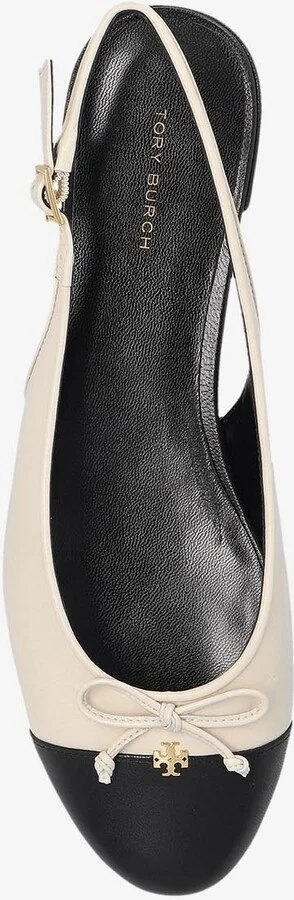 Cap-Toe Leather Slingback Flats - Image 3