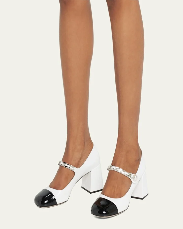 Cap Toe May Jane Pumps - Image 5