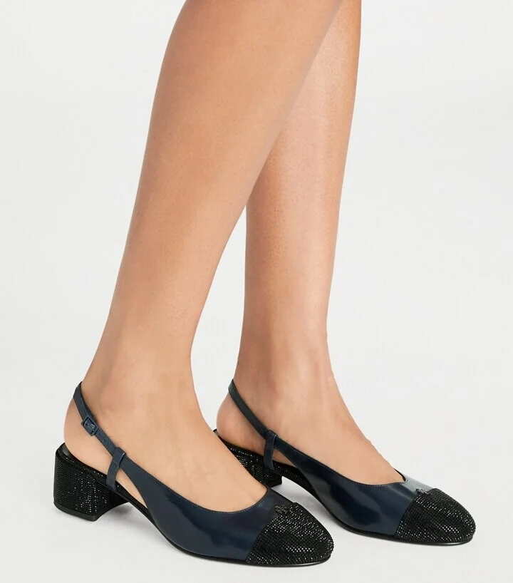Cap-Toe Pavé Slingback Pump - Image 2