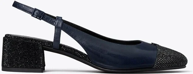 Cap-Toe Pavé Slingback Pump - Image 3