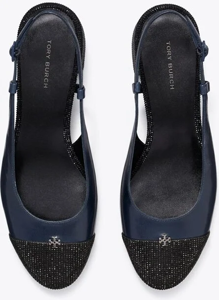 Cap-Toe Pavé Slingback Pump - Image 5