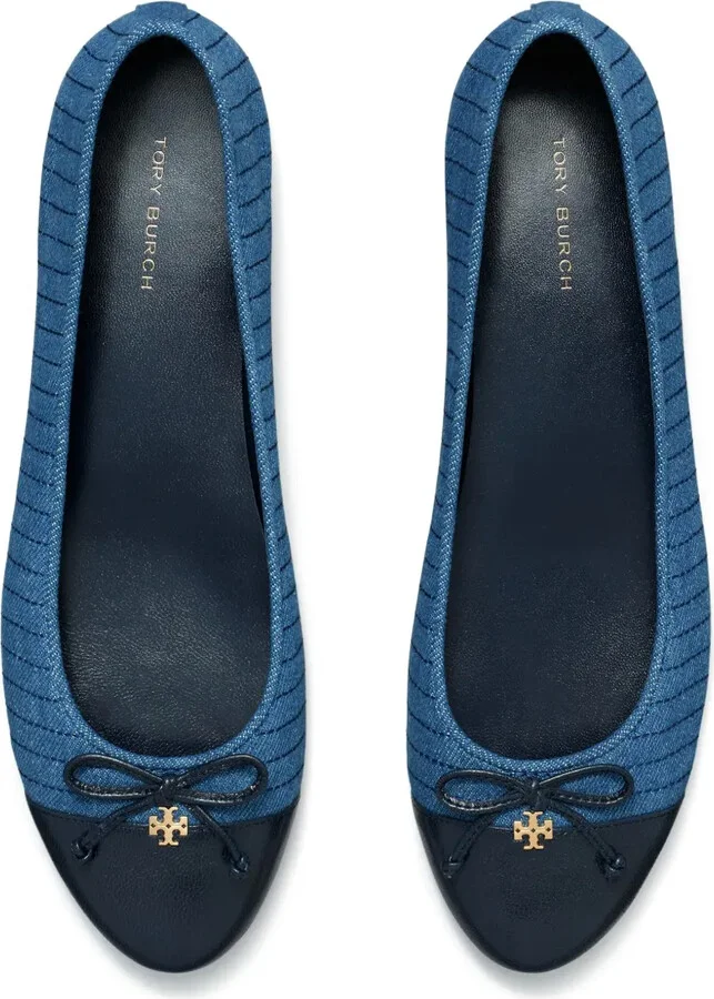 Cap-Toe Quilted Ballerina Shoes - Image 4