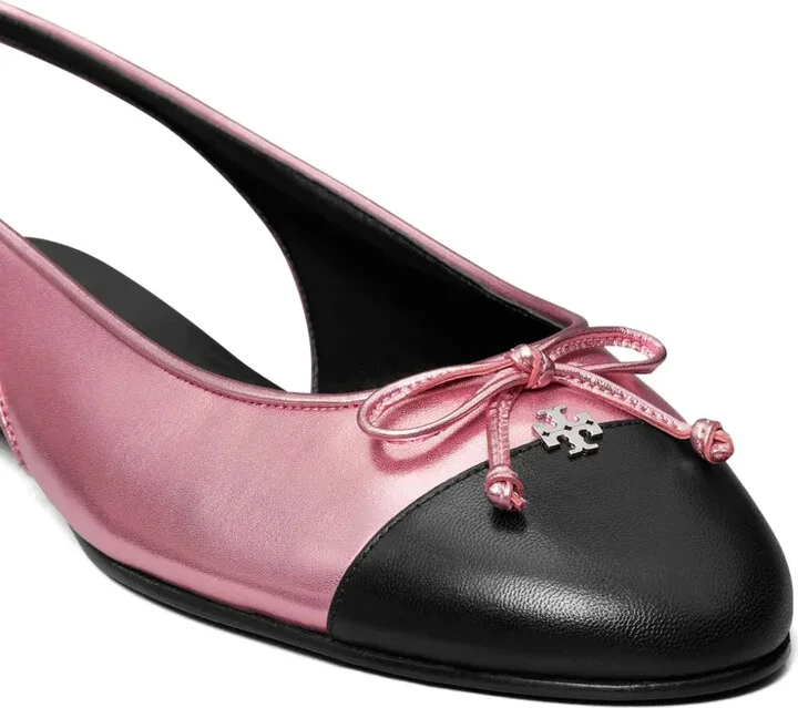 Cap-Toe Slingback Ballet Flats - Image 3