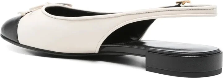 Cap-Toe Slingback Ballet Flats - Image 3