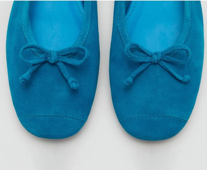Cap Toe Suede Ballet Flat - Image 4