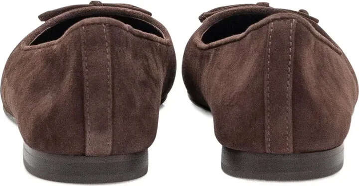 Cap-Toe Suede Ballet Flats - Image 3