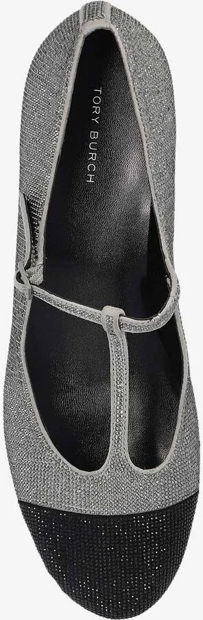 Cap-Toe T-strap Pavé Ballet Flats - Image 3