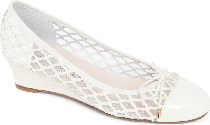 Cap Toe Wedge Pump