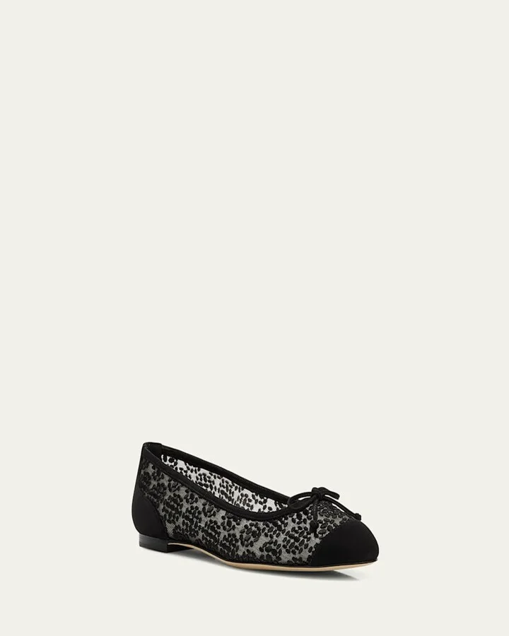 Capbal Lace Cap-Toe Ballerina Flats - Image 2