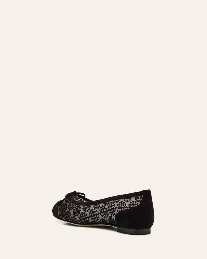Capbal Lace Cap-Toe Ballerina Flats - Image 3